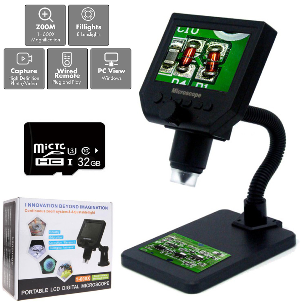 Regalo Bambini Natale Compleanno Microscopio Digitale Per Bambini A Forma Di Leone - Schermo 2.4 IPS, Ingrandimento 500x, Portatile Regalo Bambino 6 Anni Regalo Bambini Natale Compleanno Microscopio Digitale Per Bambini A Forma Di Leone - Schermo 2.4 IPS, Ingrandimento 500x, Portatile Regalo Bambino 6 Anni