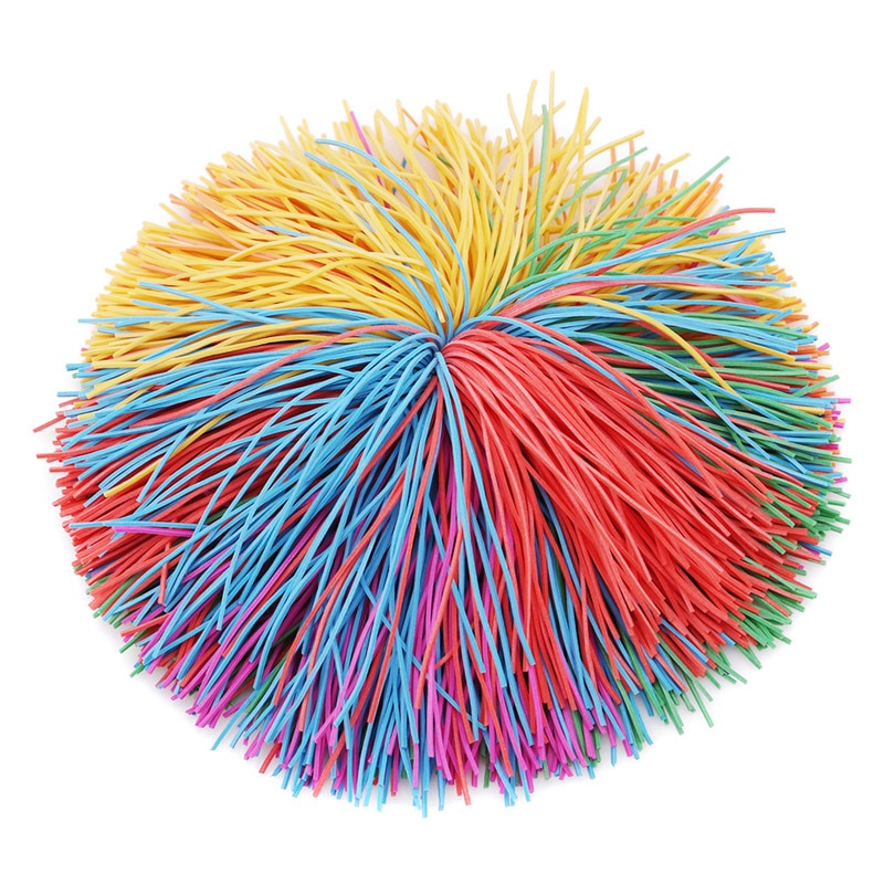 Anti-Stress 6cm/9cm Rainbow Fidget Sensory Koosh Ball Baby Funny Stretchy Ball Stress Relief Kids Autism Special Needs