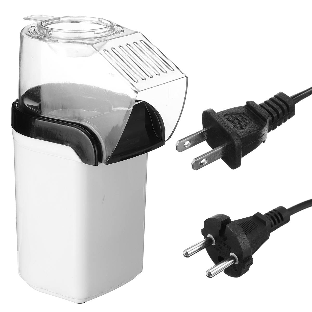 Mini Electric Popcorn Maker 1200W Home Air Tabletop Party Snack Oil-Free Household Corn Popper Kitchen Popcorn Machine