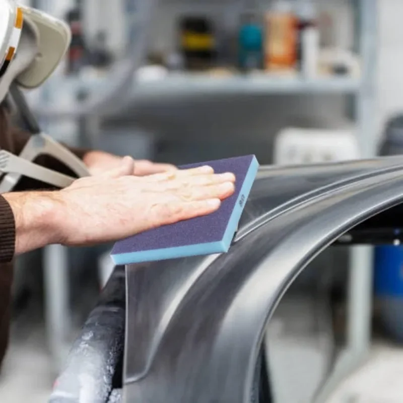 24/6x Schuurspons Polijstspons Blok Schurende Handschuurmachine Spons Schuurpapier Metaal Hout Glas Nat Droog Schuurpads Schurend