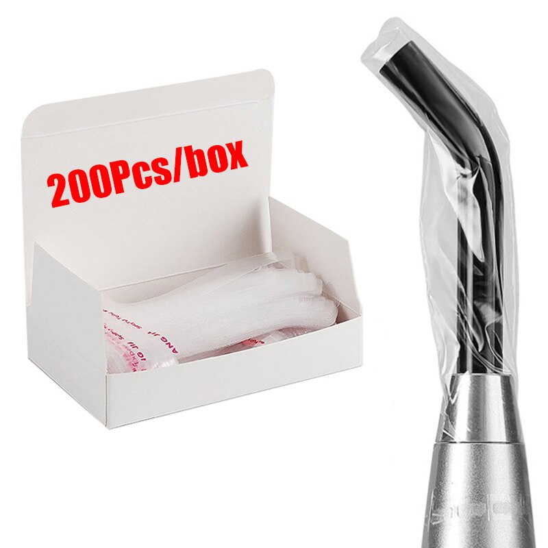 200pcs Dental Curing Light Guide Sleeves Disposable Protective Sheath Head Cover