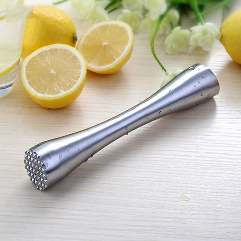 Mojito Stainless Steel Muddler Cocktail Muddler Bar Mixer Barware DIY Drink Fruit Muddler Crushed Ice Barware Bar Tool