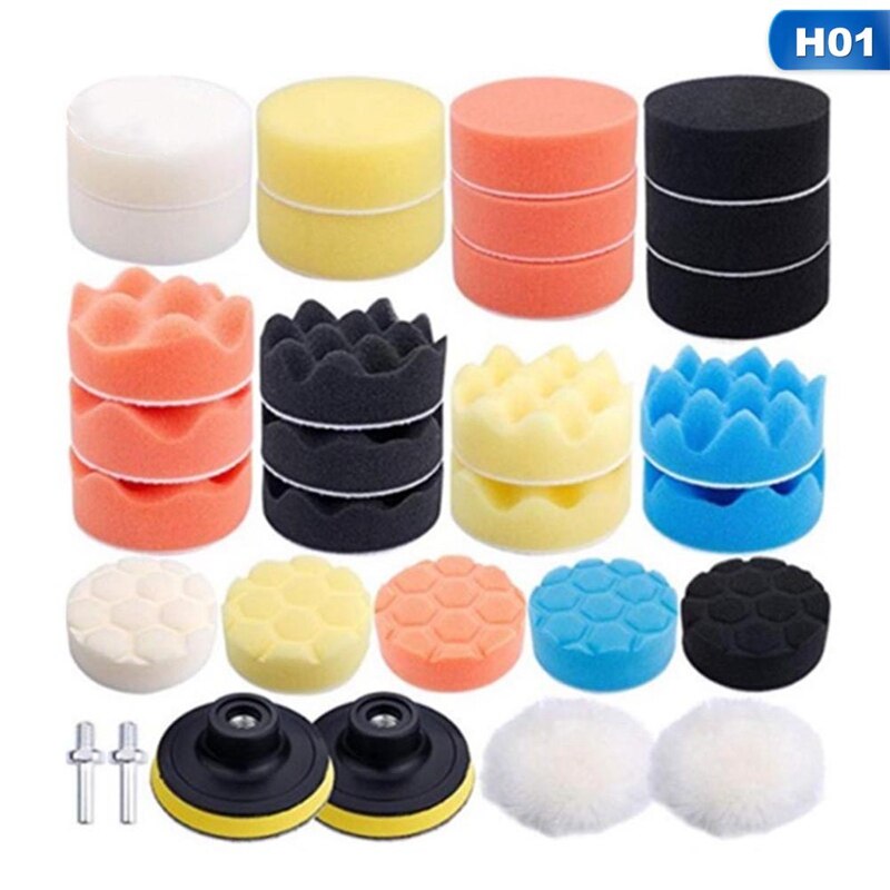 31 Teile/satz Polieren Pad Für Auto Polierer 3 Zoll Polieren Kreis Polieren Pad Tool Kit Für Auto Polierer