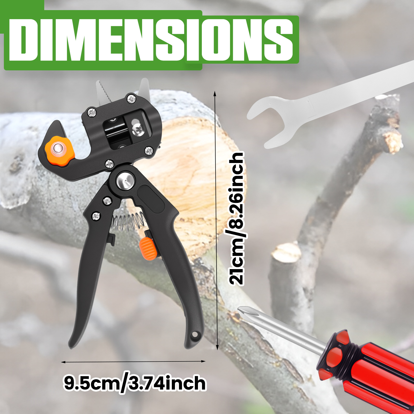 Grafting Tool Kit Garden Grafting Tool Branch Cutter Secateur Pruning Plant Versatile Cutting Pruner Easy