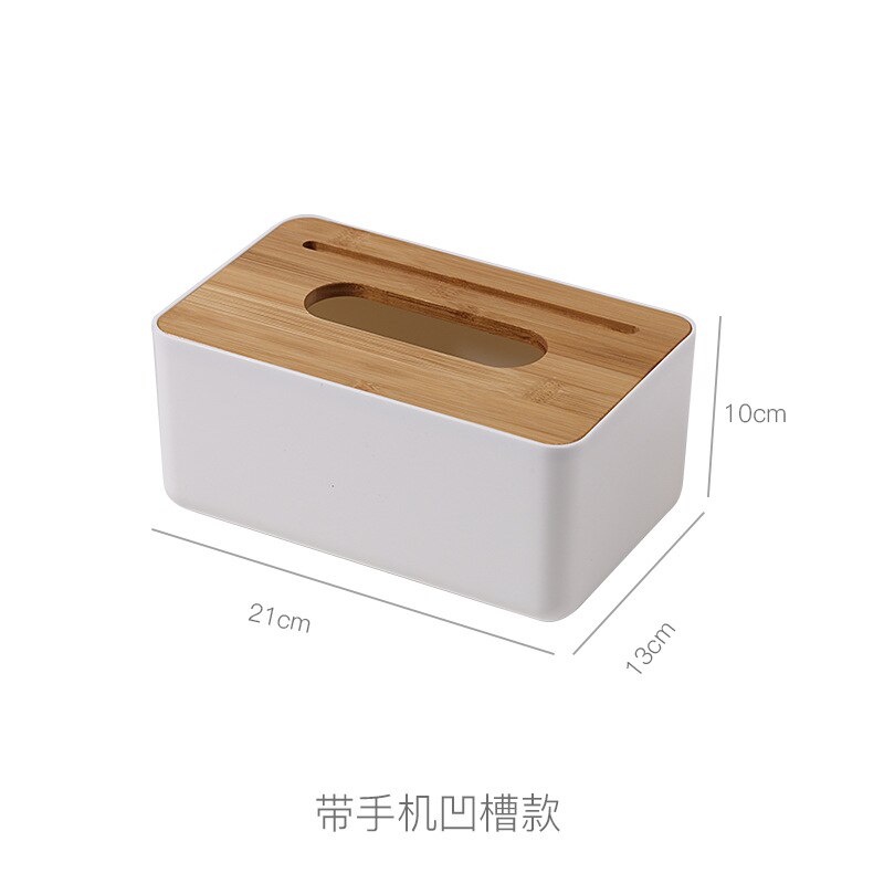 Tissue Box Wooden Cover Toilet Paper Box Solid Wood Napkin Holder Case Simple Stylish Tissue Paper Dispenser Home Car Organizer: E  Wooden cover