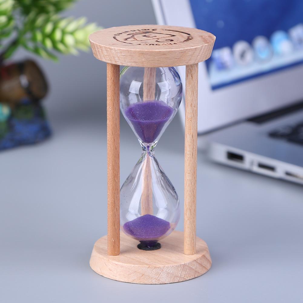 Sablier en bois 3 Minutes, horloge de sable, Table de bureau, brosse à dents, minuterie, pour enfants, compteur de temps, décoration de maison