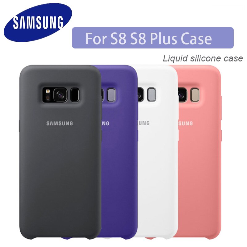 Samsung S8 fall silikon zurück abdeckung galaxy S8 plus note8 harte telefon fall Voll schutz S 8 plus luxus S8plus 100% original