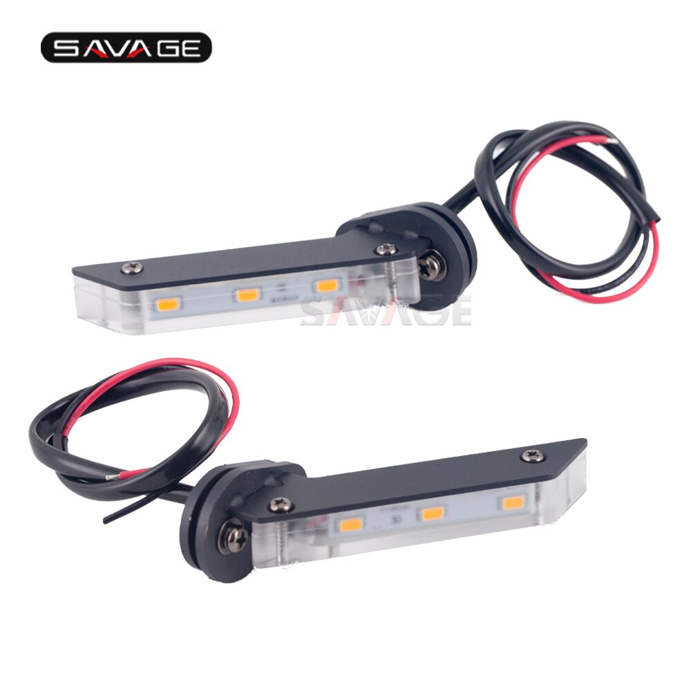 Invisible Wing LED Turn Signal Light For YAMAHA MT07 FZ07 FZ09 FJ-09 MT09/Tracer 900/GT XSR700 XSR900 Motorcycle Indicator Lamp: 1 pair