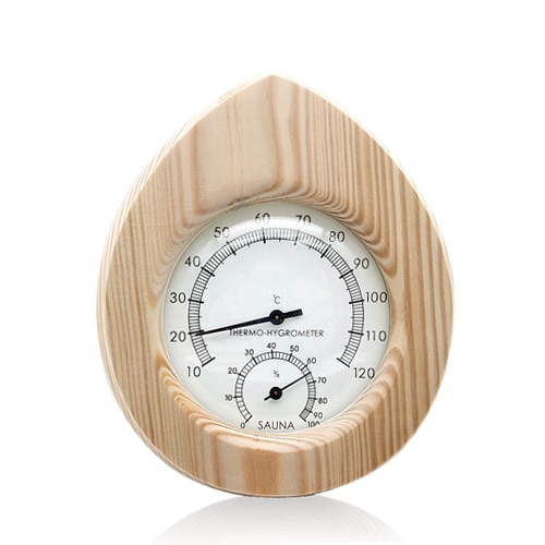 Lighten Up 2 In 1 Sauna Room Wood Thermometer Hygrometer Steam SaunaRoom Thermometure Instrument Humidity Meter Sauna Indoor Use: 04