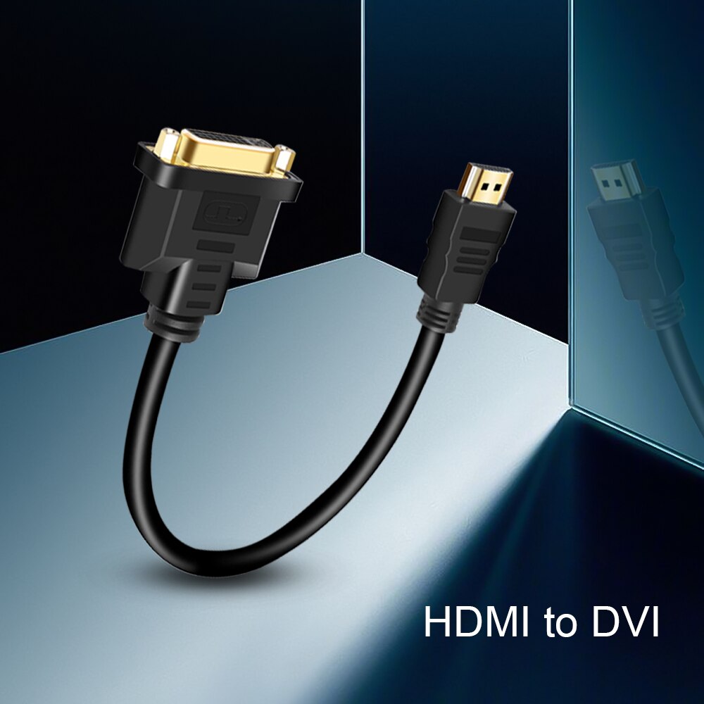 Kebidu  hd 1080p mini hdmi til dvi m -f 24+5 kabeladapter til hdtv dvd computer hdmi han til dvi 24+5 hun konverter