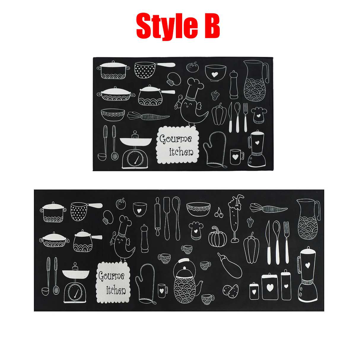 Keuken Mat Bad Tapijt Vloermat Antislip Waterdichte Huis Ingang Deurmat Badkamer Tapijt Woonkamer Decoratieve Slaapkamer Tapijten: Style B / 50x120cm