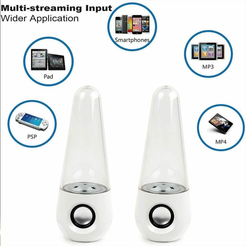 Portable Wireless Dancing Water Speaker LED Light Fountain Speaker Party Home A9M9