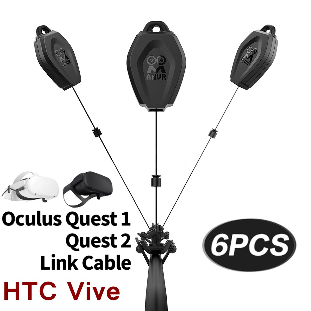 VR Cable Management For Oculus Quest 2 Link Rift S/Valve Index/HTC Vive VR Glasses Accessories Retractable Ceiling Pulley System