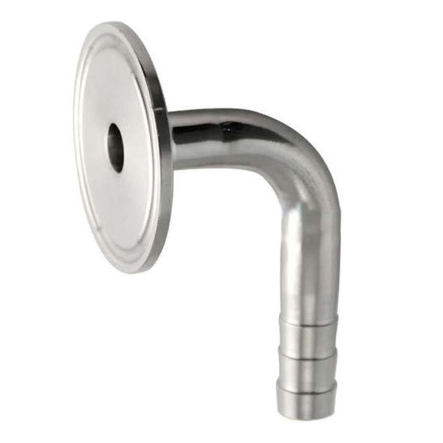 1.5'' 2'' Tri Clamp Sanitary 90 Degree Elbow Hose Barb Pipe Fitting SUS SS304 Stainless Steel