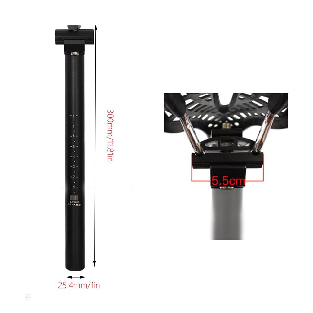 Aluminum Alloy Bicycle Seatpost Mtb Road Mountain Bike Black Seat Post Seat Tube 27.2/28.6*/30.4**300 Mm Bicycle Parts