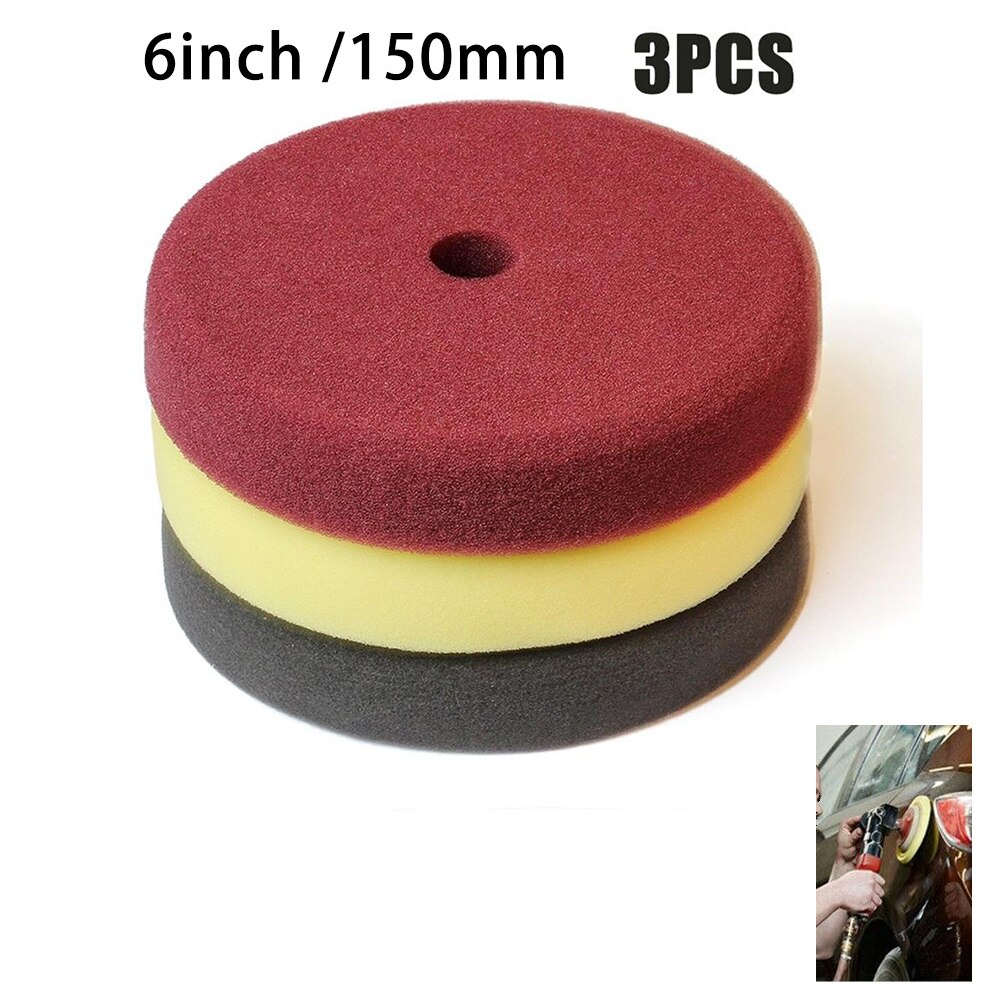 Sponge pad Buffing Pads Polishing pad Polishing pad Car 6inch 3pcs