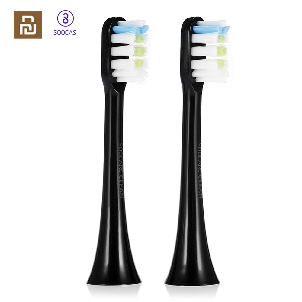 Xiaomi SOOCAS/SOOCARE X3 cabeza de repuesto de cepillo de dientes 2 uds para SOOCAS/Xiaomi Mijia SOOCARE X3 cabeza de cepillo de dientes eléctrico