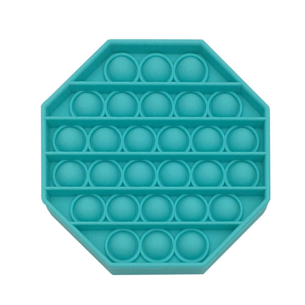 Push Pop Bubble Fidget Sensory Toy Autism Special Needs Stress Reliever Round Fidget Toy Soft Squeeze Toy: Light Yellow