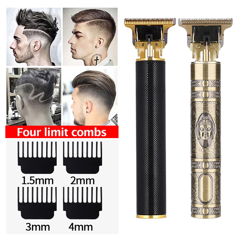 T9 Digital Hair Trimmer Rechargeable Electric Hair Clipper Men's Cordless Haircut Adjustable Ceramic Blade