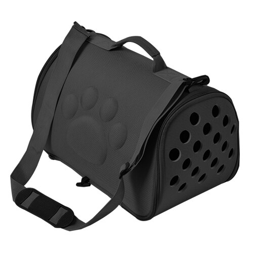 EVA Honden Kat Opvouwbare Pet Carrier Cage Inklapbare Puppy Krat Handtas Draagtassen Huisdieren Levert Vervoer Chien Accessoires: Black / L