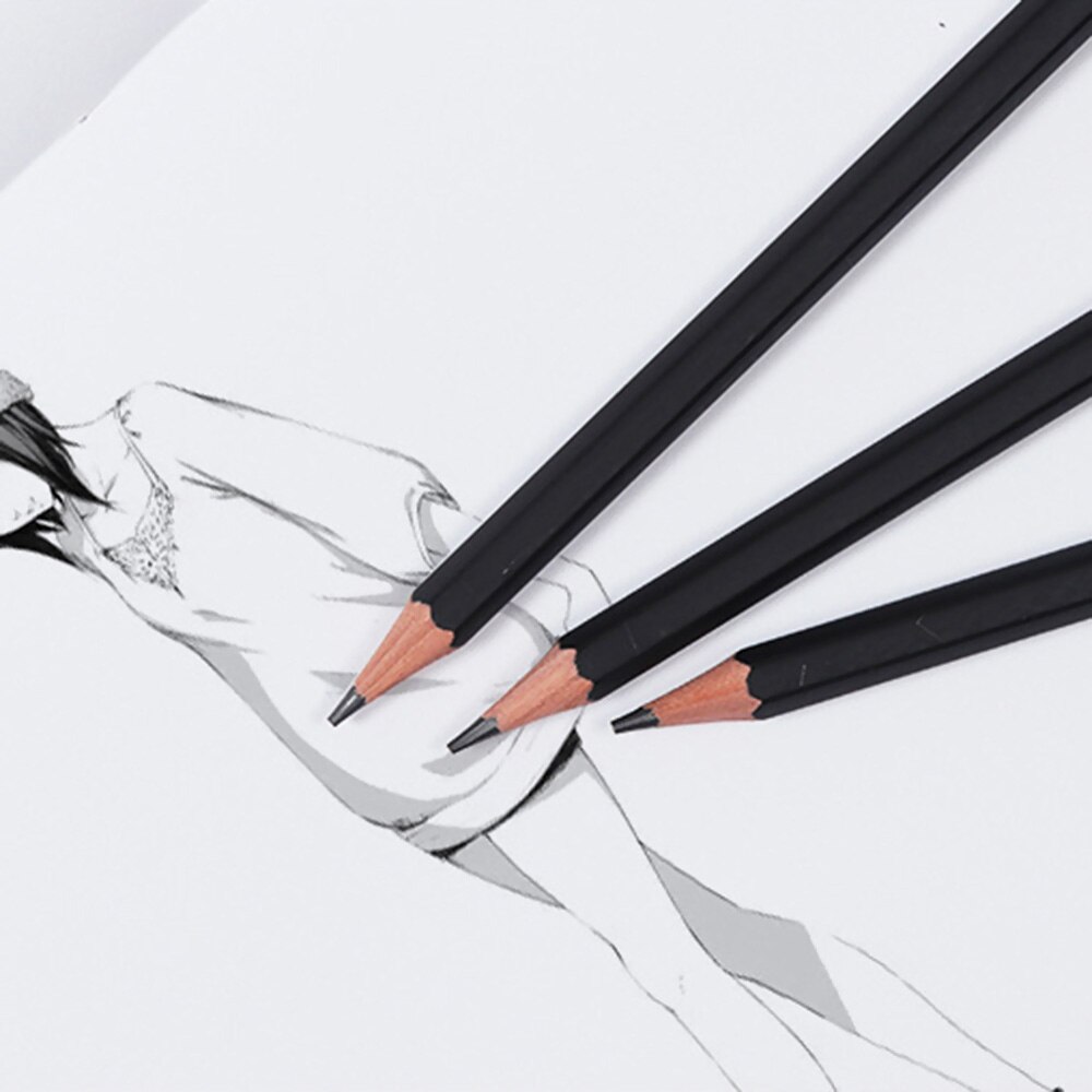 12 Pcs Graphite Sketching Pencils Drawing Pencil Set For School Students Art Tool Non-toxic Sketch Kit