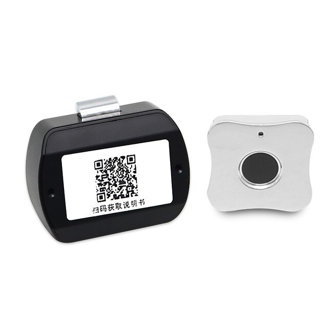 USB Charging Smart Fingerprint lock Drawer Lock Furniture Cabinet Lock USB Charging Electronic Lock Unlock 20 Fingerprints: SILVER-3