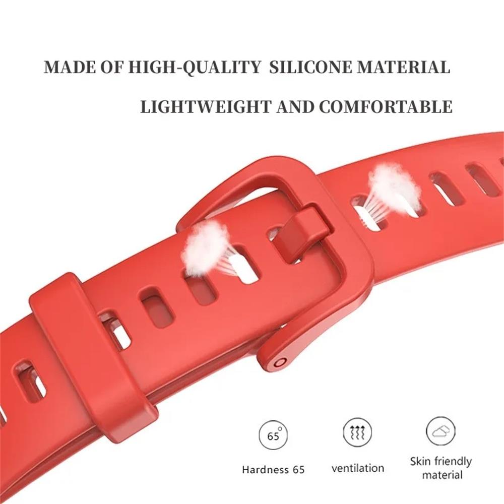 Silicone Strap for Huawei Band 9 Watchbands Replacement Bracelet Accessories for Huawei Band 8 Screen Protector Bumper Watchband