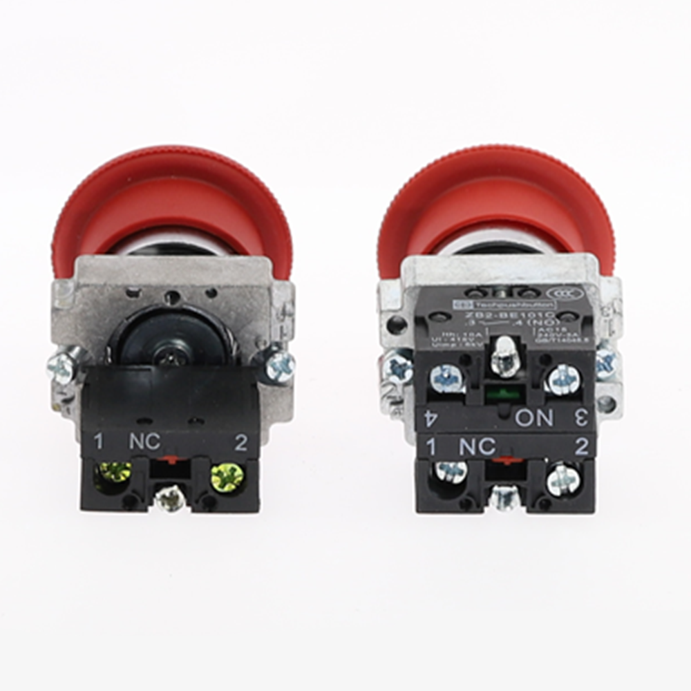 XB2 Red Mushroom Head Emergency Stop Button Switch 22mm 10A/415V XB2-542 XB2-545