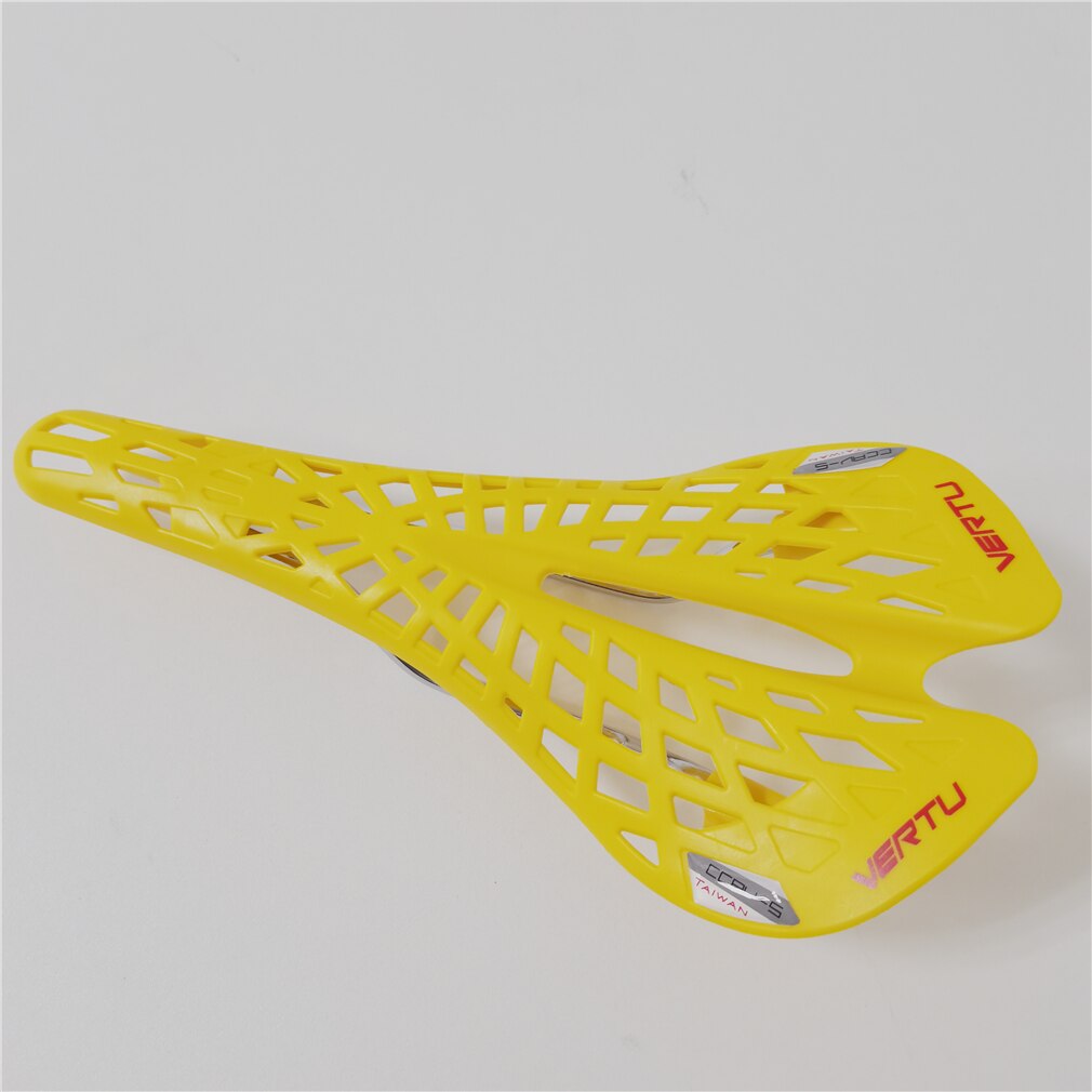 Selle de vélo en plastique très légère, siège de vtt en PVC, coussin, 6 couleurs, directe aux états-unis: YELLOW