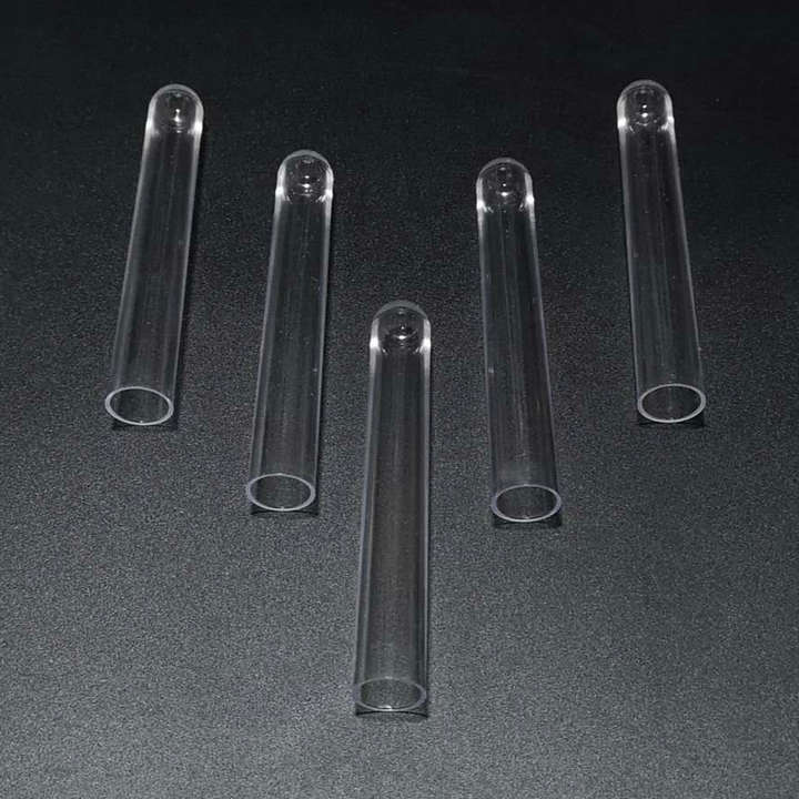 50pcs/lot 15x100mm U shaped bottom Plastic test tubes for kinds of Laboratory Tests