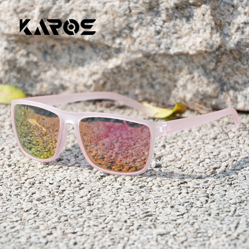 KAROS Polarized Cycling Sunglasses Men Women UV400 Sun Glasses Sports Goggle Camping Hiking Bicycle Eyewear Equipment: PURPLE