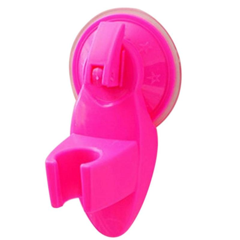 Douchekop Beugel Douche Sprinkler Houder Verstelbare Sterke Sucker Douchekop Beugel Stand voor Douche Montage Nozzles: Rose Red