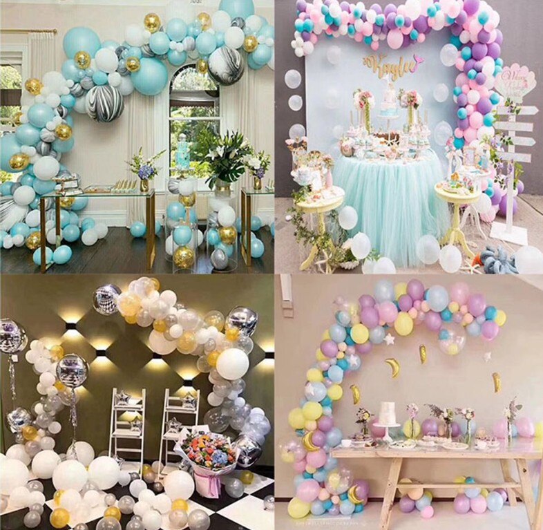 Ballong tilbehør 5m ballong kjede bryllupsfest bursdag bakgrunn dekorasjon ballong kjede bue gratulerer med dagen