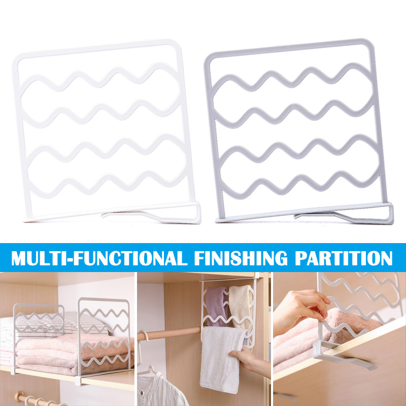 1pc hylleavdelere garderobeoppbevaring lagdelt separator skaphyller bøker håndklær og hattemaker skillevegger klærorganisering  h99f