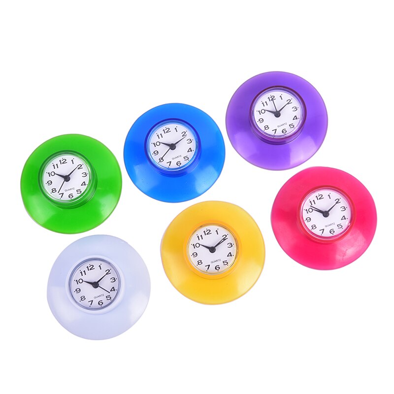 1Pcs Badkamer Keuken Waterdichte Sucker Klok Douche Booth Krachtige Gehandeld Home Sucker Klok