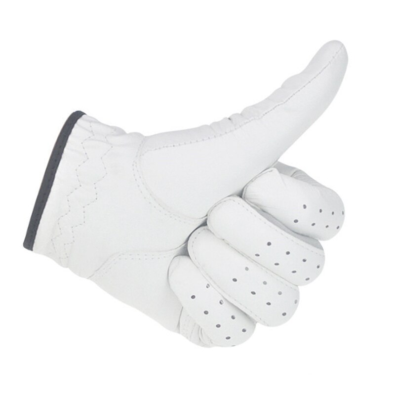 1 st herr vänster/höger hand golfhandskar mjukt rent fårskinn anti-halk svettabsorberande golfhandskar andningsvantar jc