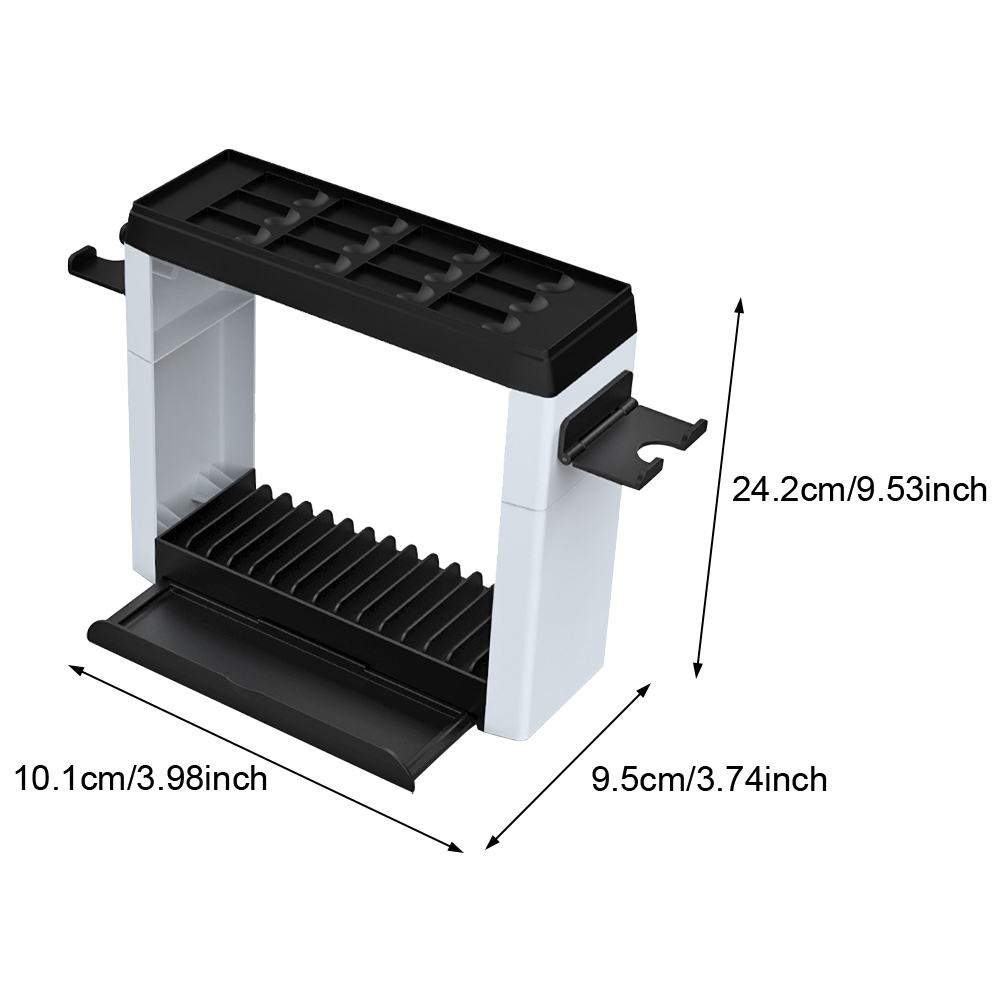 Multifunktionale aufbewahrungshalterung, passend für switch-spiele, vertikale kunststoff-disc-halterung, spieleaufbewahrungsständer, gaming-zubehörregal