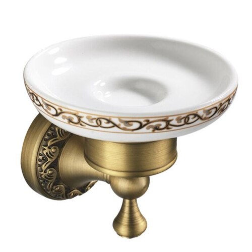 Badkameraccessoires Antiek Brons Handdoekplank Toiletrolhouder Zeephouder Handdoekenrek Tumble Holder Antiek Brons ELF4001: Bruin