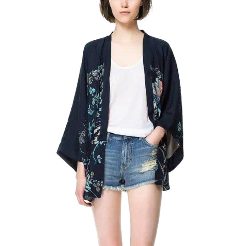 Damen Kimono Strickjacke Mit Pailletten - Langarm Cardigan Für Party & Alltag