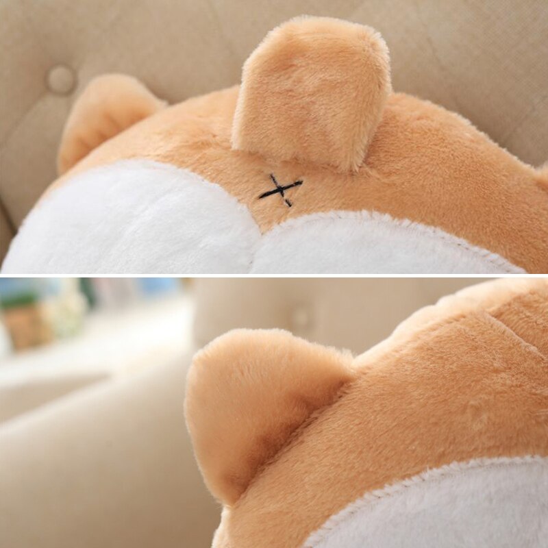 Universal Car Neck Pillow Headrest Seat Cute Soft Corgi Butt Shape Pillows TD326
