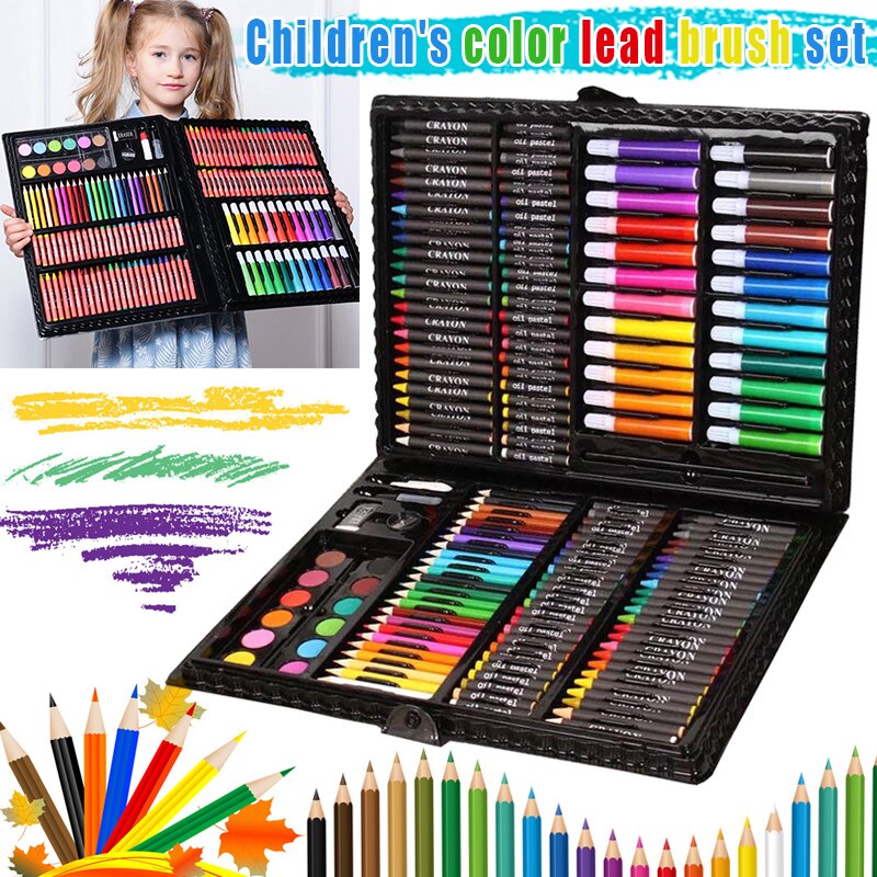 Caja de pinturas para dibujar y pintar para niños, lápices de colores portátiles, ofertas JR para principiantes, 1 Juego