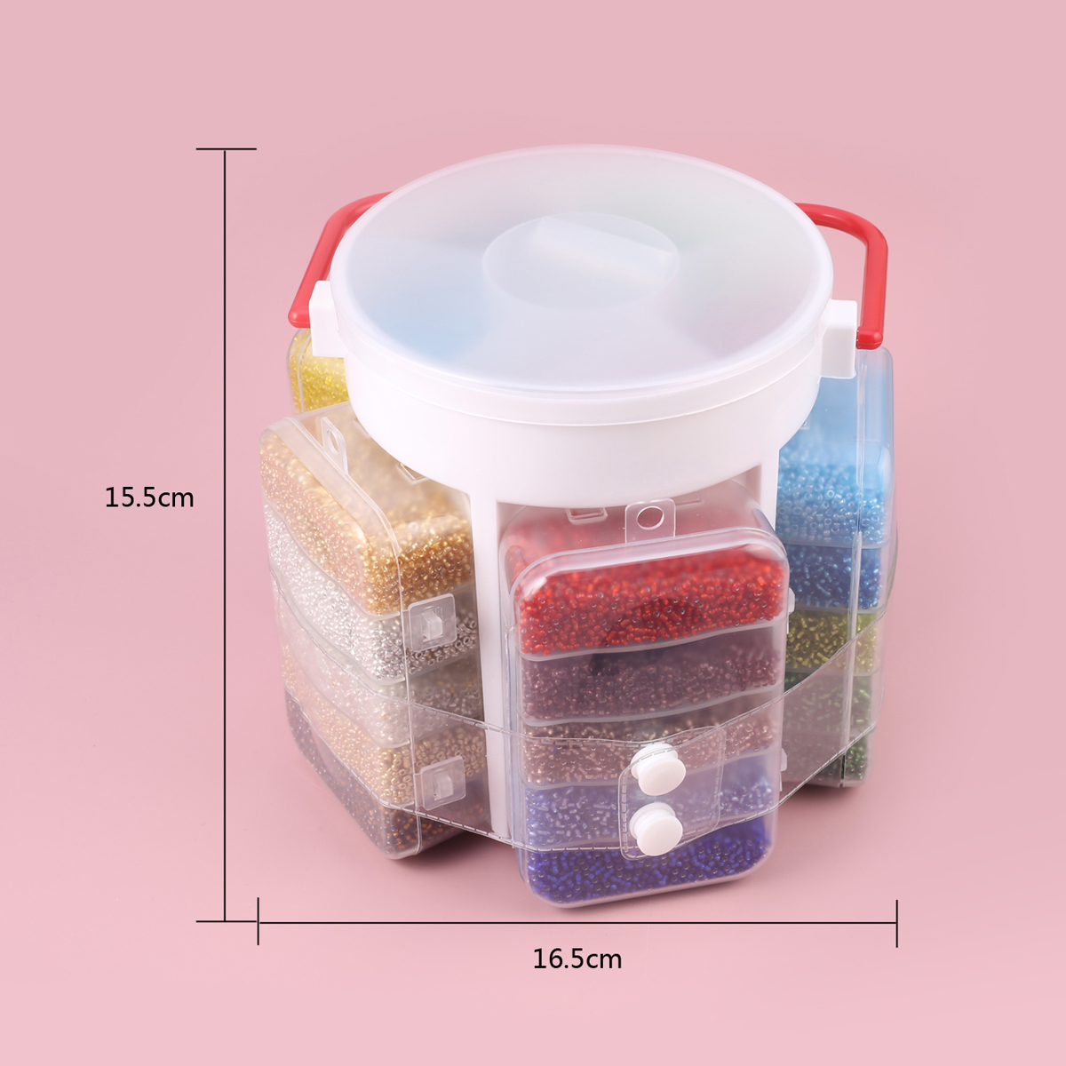 Traje de joyería artesanal hecho a mano, caja de cuentas pequeña de colores mezclados, apto para mujeres y hombres, accesorios de artesanía al por mayor, 2023: Negro