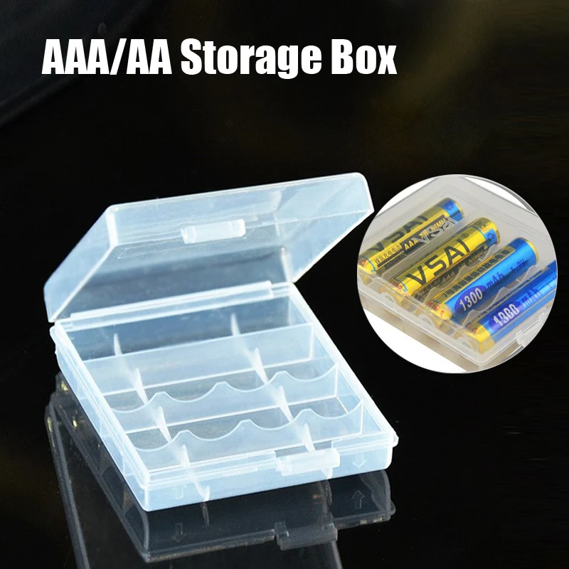 Adaptateur de batterie sèche en plastique AAA à AA, haute ténacité, convertisseur Li-ion, support de batterie Portable, boîtier de commutation, boîte de rangement de batterie: Ivoire