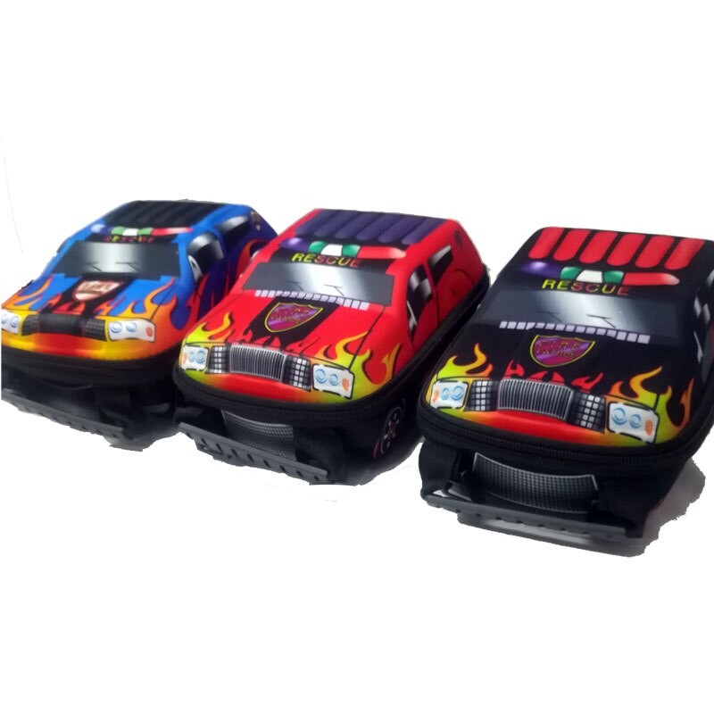 Enfants 3D voiture sacs EVA sac à dos stéréo Cool garçon sac à dos cartable enfants mains à l'extérieur porte Snack bonbons jouet stockage 2-6 ans