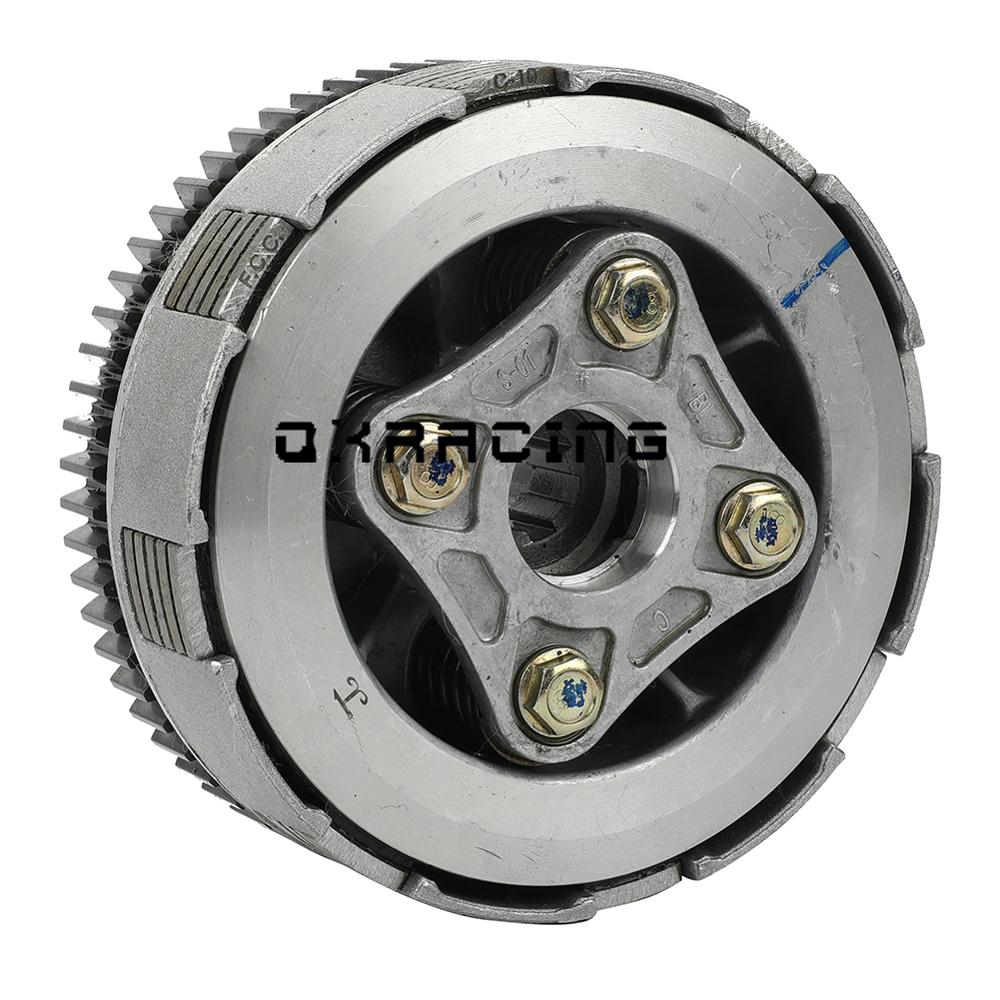 Motorcycle 5 Disc 67 Teeth Complete Manual Clutch Assembly For YX 140 150 160 Horizontal Engines Dirt Pit Bike Monkey Bike Part: Default Title