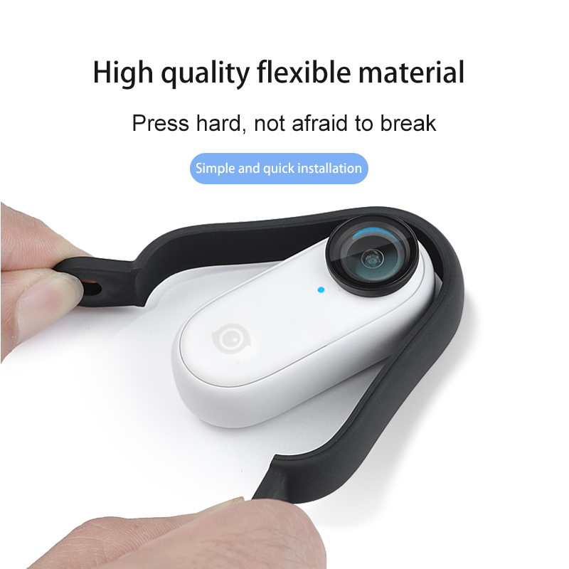 Beschermende Frame Border Case Mount Installlation 1/4 Schroef Gat Verstelbare Hoek Beugel Voor Insta360 Go2 Duim Accessoires