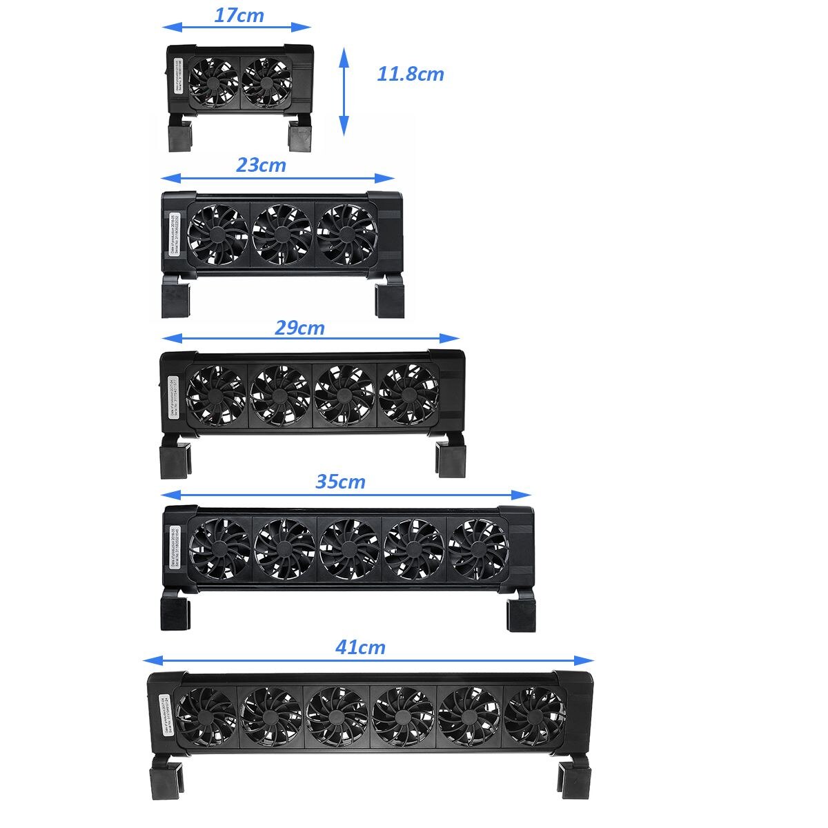 Aquarium vis tank automatische temperatuurregeling ventilator tank koeling aquarium ventilator waterkoeling dempen 2/3/4/5/6 kop ventilatoren