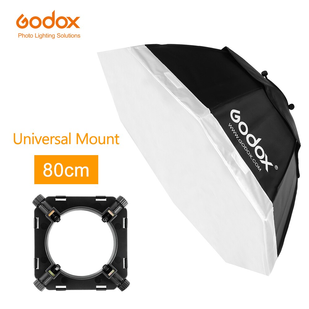 Godox Pro 31.5 "80 cm Octagon Softbox Universal Mount Studio Strobe Verlichting Godox K-150A K-180A 250SDI 300SDI E250 E300