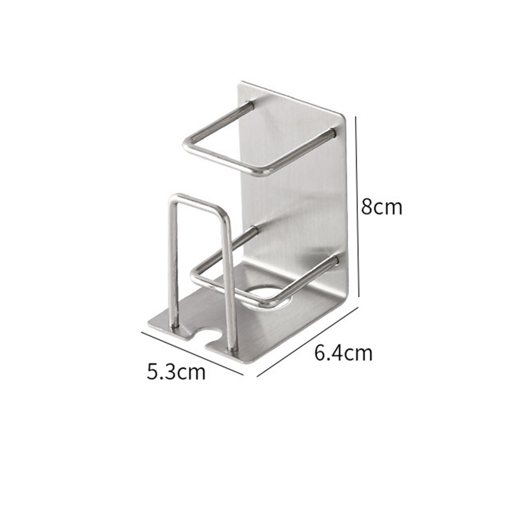 Stitch Toothbrush Holder Wall Mounted Shaver Holders Toothbrush Drain Storage Rack Stainless Steel Shelf Bathroom Accessories: B
