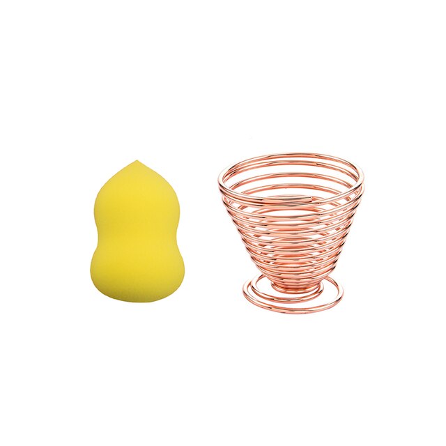 2 stuks/set cosmetische sponsjeshouder set professionele make-upspons foundation spons beauty tools accessoires water kalebasvormig: Stijl 6